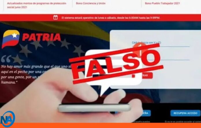 Sistema Patria falso bono navideño Sistema Patria falso bono navideño