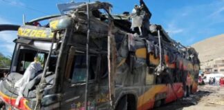 autobús abismo Perú
