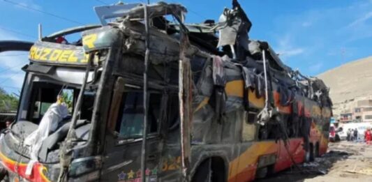 autobús abismo Perú