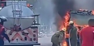 autobús incendio Cumaná