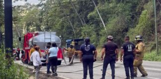 Funcionarios incendio Miranda