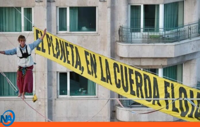 Protesta Greenpeace en Madrid por justicia climática