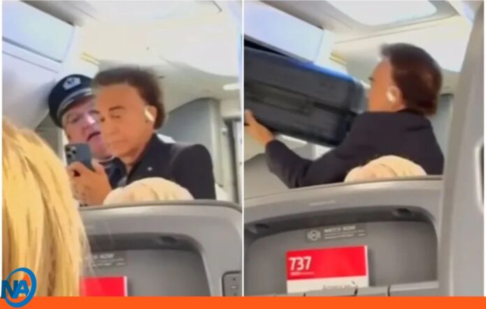 José Luis Rodríguez desalojado de un Avión