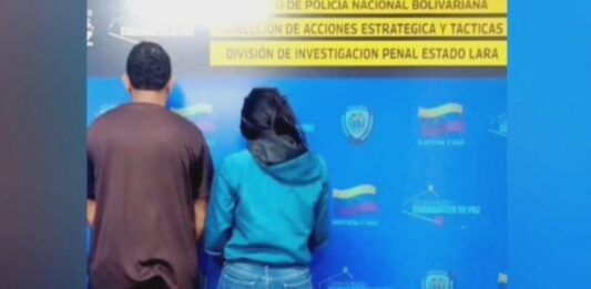 Detenidos pareja en Lara por abuso a menor de edad