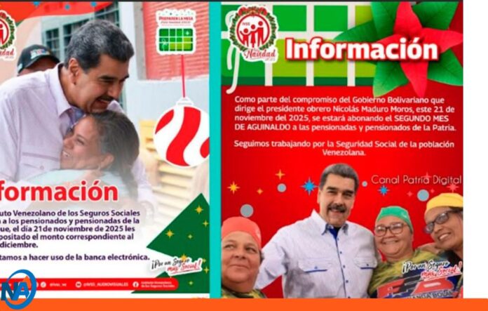 IVSS Anuncia pago pensión y segundo mes aguinaldo
