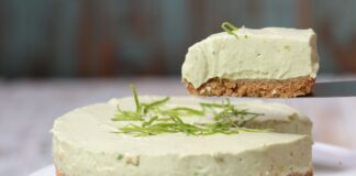 Cheesecake de aguacate y limón