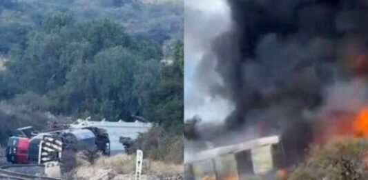 Tren con combustible explota en México