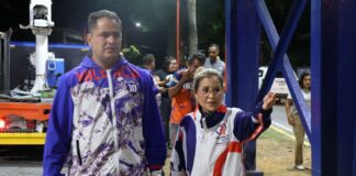 Lacava y Dina Castillo embellecen vialidad en Valencia