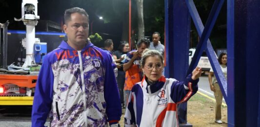 Lacava y Dina Castillo embellecen vialidad en Valencia