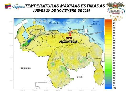 Pronóstico del tiempo en Venezuela según INAMEH-2-3