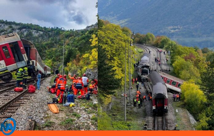 colisión de trenes Eslovaquia colisión de trenes Eslovaquia