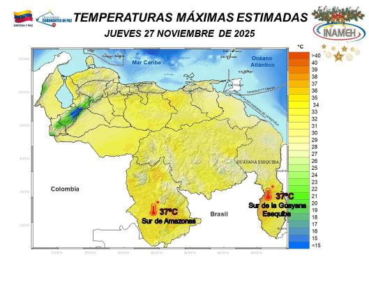 Pronostico en Venezuela hoy 27 de Noviembre-2-2