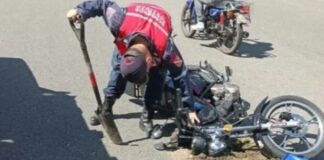 accidente moto Caracas