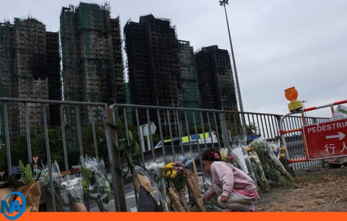 Ascienden a 151 fallecidos en incendio en Hong Kong