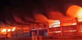 Incendio Centro Estatal de Abastecimiento Río de Janeiro