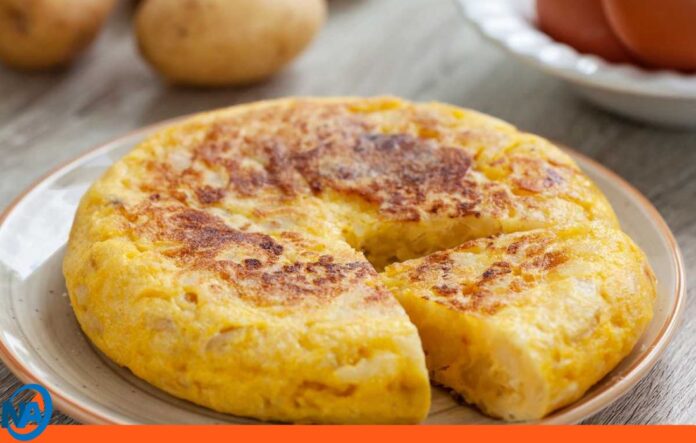 Tortilla de batatas y cebollas