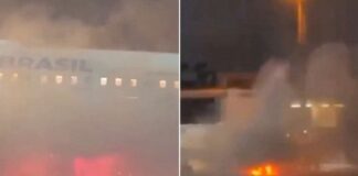 Evacuan 180 pasajeros de un avión por incendio