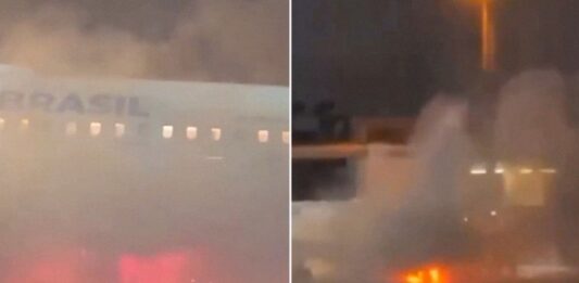 Evacuan 180 pasajeros de un avión por incendio