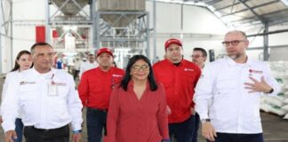 Rodríguez supervisa obras Planta de Urea Pequiven