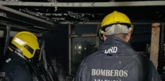 Incendio en edificio en Valencia