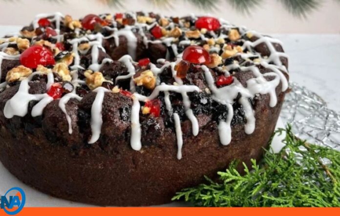 Torta negra navideña