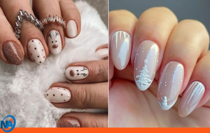 uñas navideñas 2025
