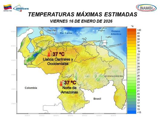 INAMEH cielos despejados en Venezuela este viernes-2-3