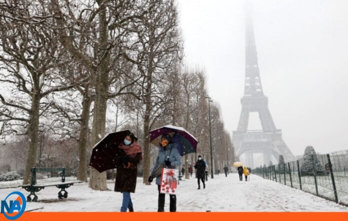 Francia ola de frío nieve Francia ola de frío nieve