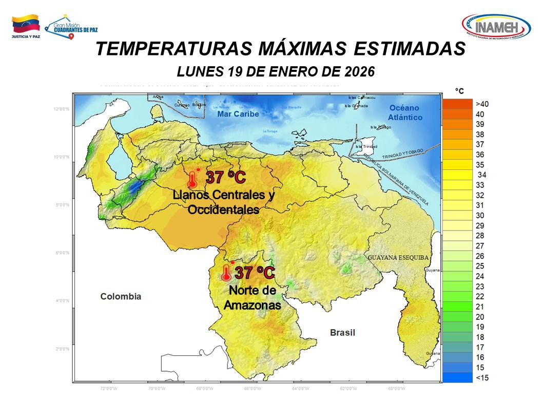 Así amanece el clima en Venezuela -2-3