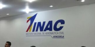 INAC vuelos Caracas Madrid
