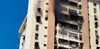 Mujer fallece tras incendio en apartamento Maracay