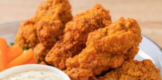 alitas de pollo crujientes