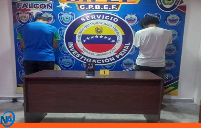 Capturada pareja de extorsionadores en Falcón Capturada pareja de extorsionadores en Falcón