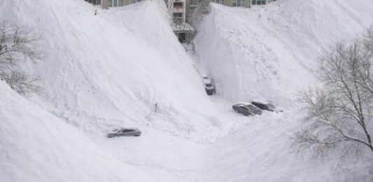 Rusia Dos víctimas mortales por nieve