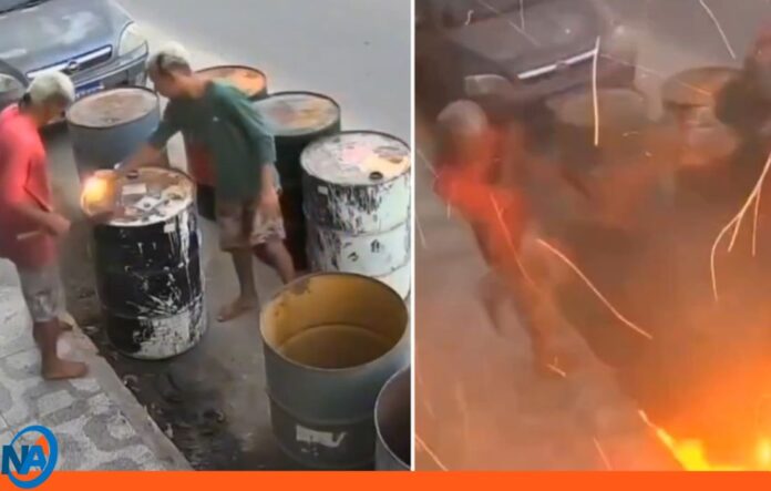 explosión Brasil contenedores