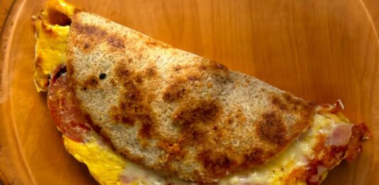 fajitas huevo jamón queso