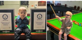 niño récords Guinness billar