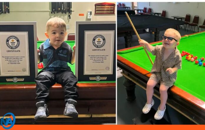 niño récords Guinness billar