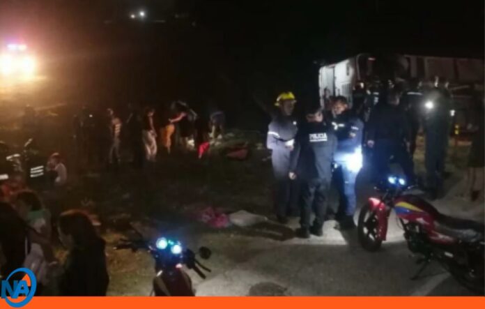 vuelco buseta Morón Coro carretera nacional Morón-Coro