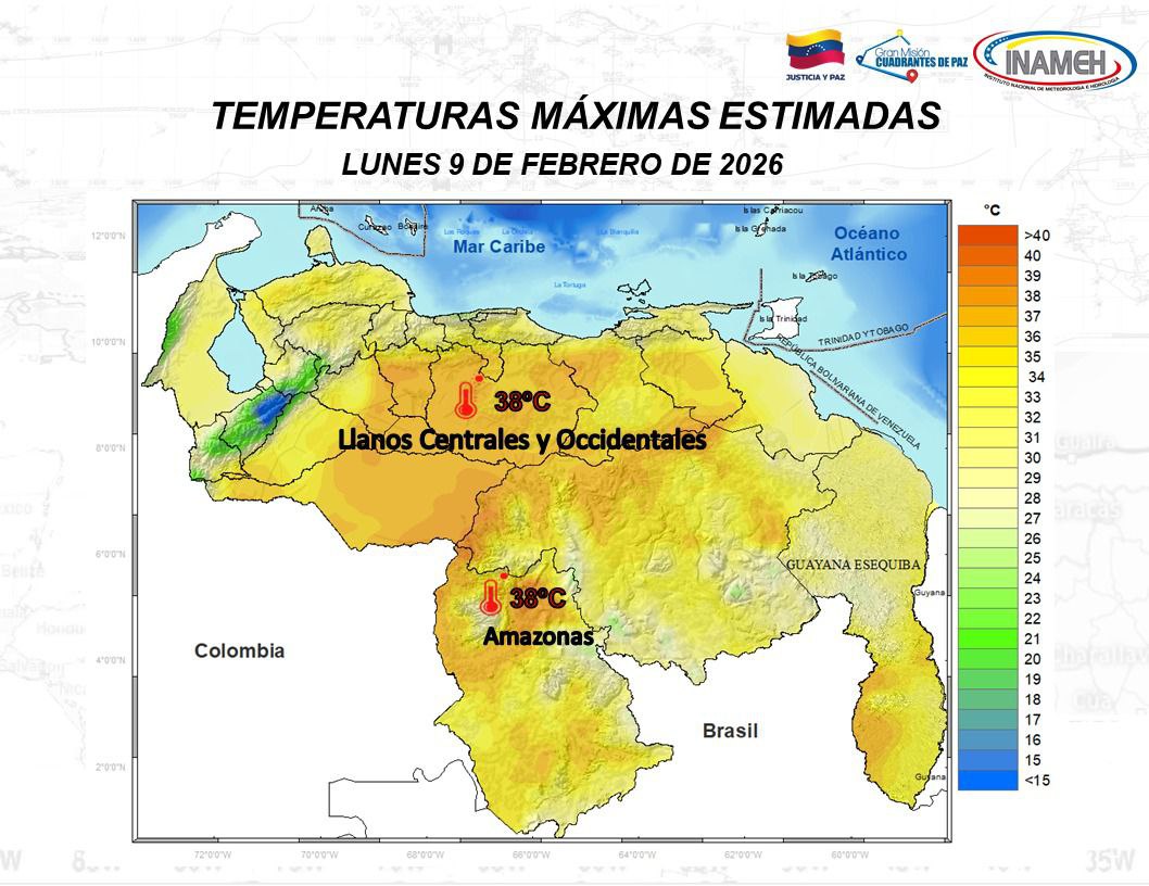 Así amanece Venezuela según el INAMEH-2-2