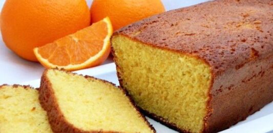 Bizcocho de naranja y avena