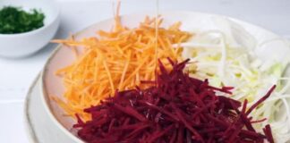 Ensalada de zanahoria y remolacha