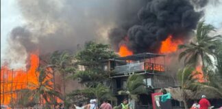 Incendio en Santa Marta