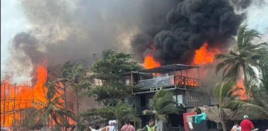 Incendio en Santa Marta