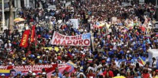 Marcha liberación de Maduro y Cilia