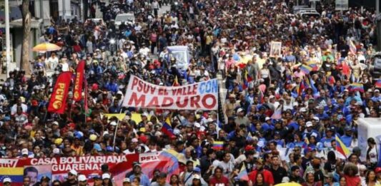 Marcha liberación de Maduro y Cilia
