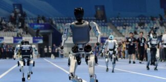 Robots humanoides en Beijing