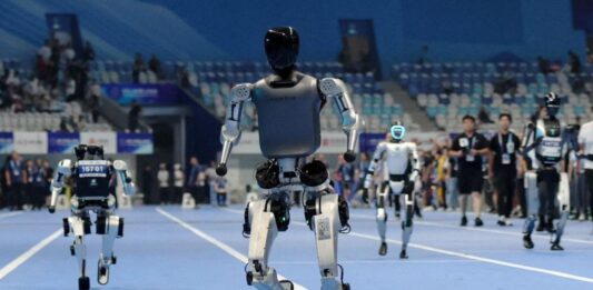 Robots humanoides en Beijing