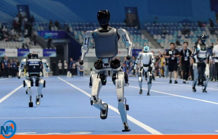 Robots humanoides en Beijing
