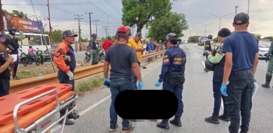 Septuagenario muere arrollado Tocuyito